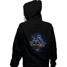 Load image into Gallery viewer, Daily_Deal_Shirts Zippered Hoodies, Unisex / Small / Black My Neighbor Bat
