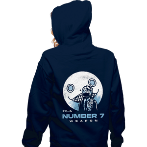 Shirts Zippered Hoodies, Unisex / Small / Navy Emil Weapon Number 7