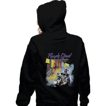 Load image into Gallery viewer, Shirts Zippered Hoodies, Unisex / Small / Black Purple Cloud
