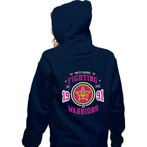 Shirts Zippered Hoodies, Unisex / Small / Navy Fighting Senshi