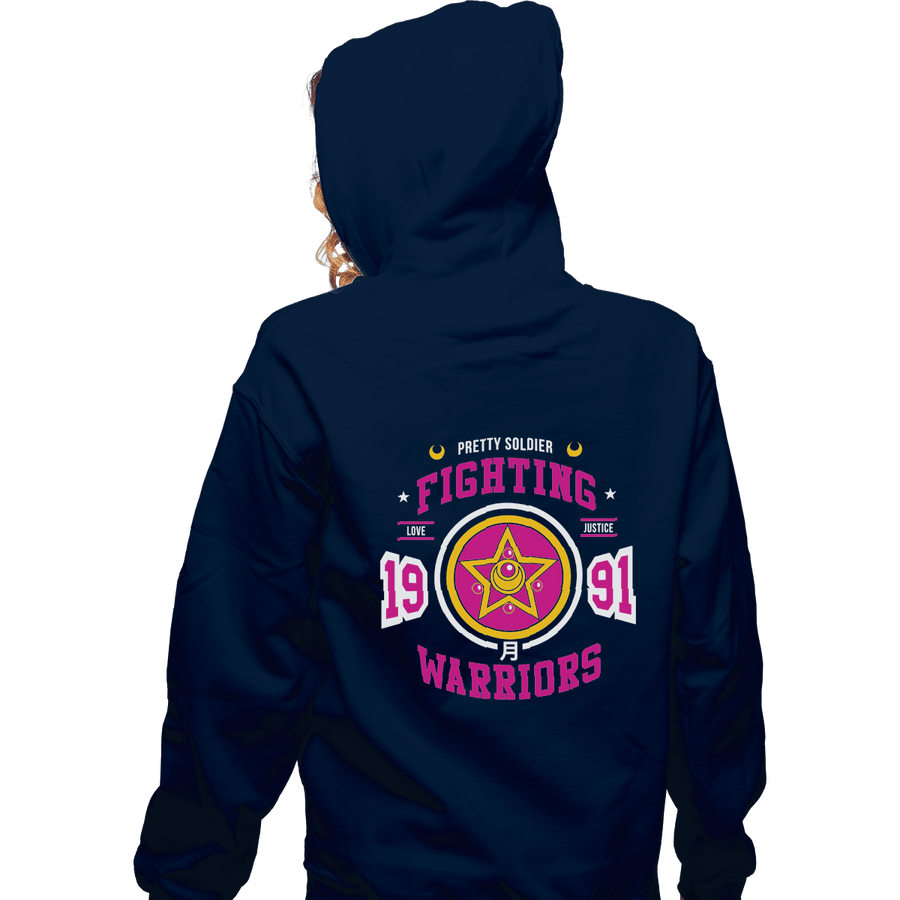 Shirts Zippered Hoodies, Unisex / Small / Navy Fighting Senshi