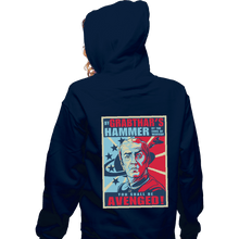 Load image into Gallery viewer, Shirts Zippered Hoodies, Unisex / Small / Navy Grabthar&#39;s Hammer
