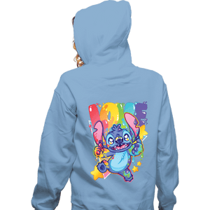 Secret_Shirts Zippered Hoodies, Unisex / Small / Royal Blue Alien Love