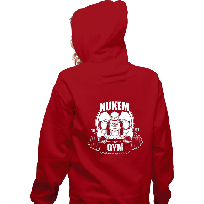 Shirts Zippered Hoodies, Unisex / Small / Red Nukem Gym
