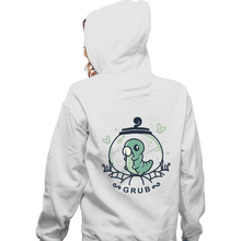 Load image into Gallery viewer, Shirts Zippered Hoodies, Unisex / Small / White Grub
