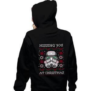Daily_Deal_Shirts Zippered Hoodies, Unisex / Small / Black Missing You