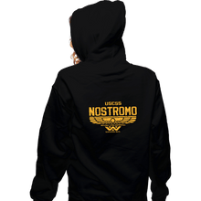Load image into Gallery viewer, Sold_Out_Shirts Zippered Hoodies, Unisex / Small / Black Nostromo Crew
