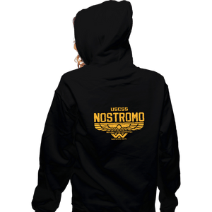 Sold_Out_Shirts Zippered Hoodies, Unisex / Small / Black Nostromo Crew