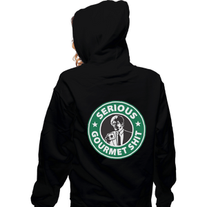 Shirts Zippered Hoodies, Unisex / Small / Black Serious Gourmet Coffee
