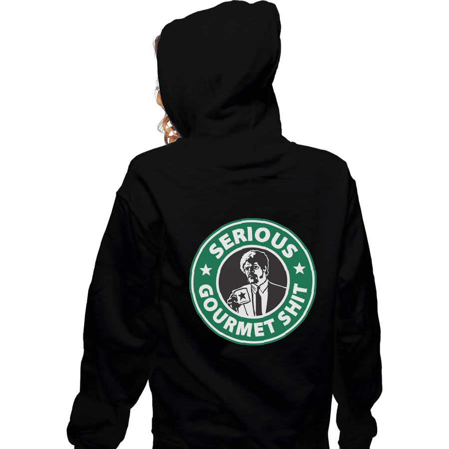 Shirts Zippered Hoodies, Unisex / Small / Black Serious Gourmet Coffee