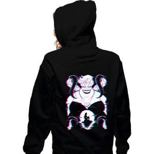 Daily_Deal_Shirts Zippered Hoodies, Unisex / Small / Black Glitched Ursula