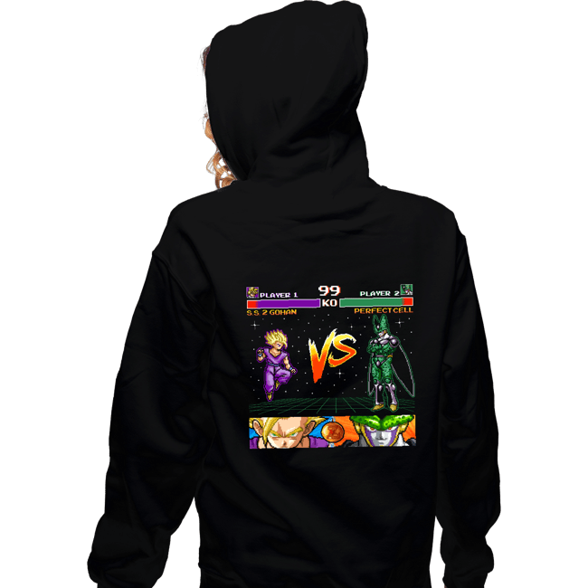 Shirts Zippered Hoodies, Unisex / Small / Black Gohan VS Cell