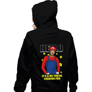 Shirts Zippered Hoodies, Unisex / Small / Black It's A Me You're Looking For