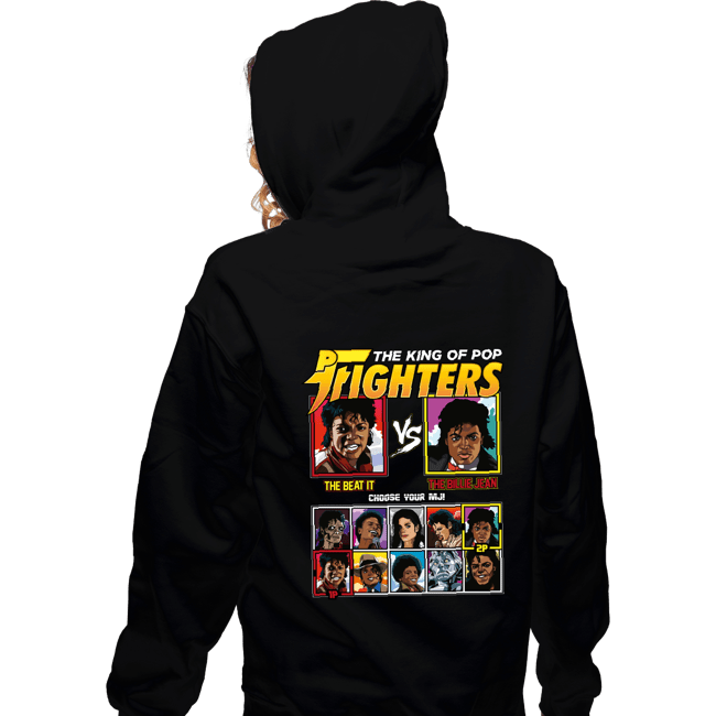 Shirts Zippered Hoodies, Unisex / Small / Black King Of Pop Fighters