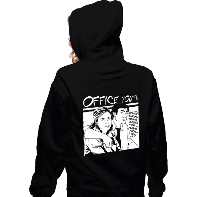 Shirts Zippered Hoodies, Unisex / Small / Black Office Youth
