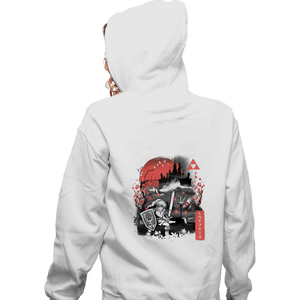 Daily_Deal_Shirts Zippered Hoodies, Unisex / Small / White Sumie To The Past