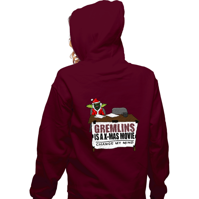 Shirts Zippered Hoodies, Unisex / Small / Maroon Gremlins Is A Christmas Movie