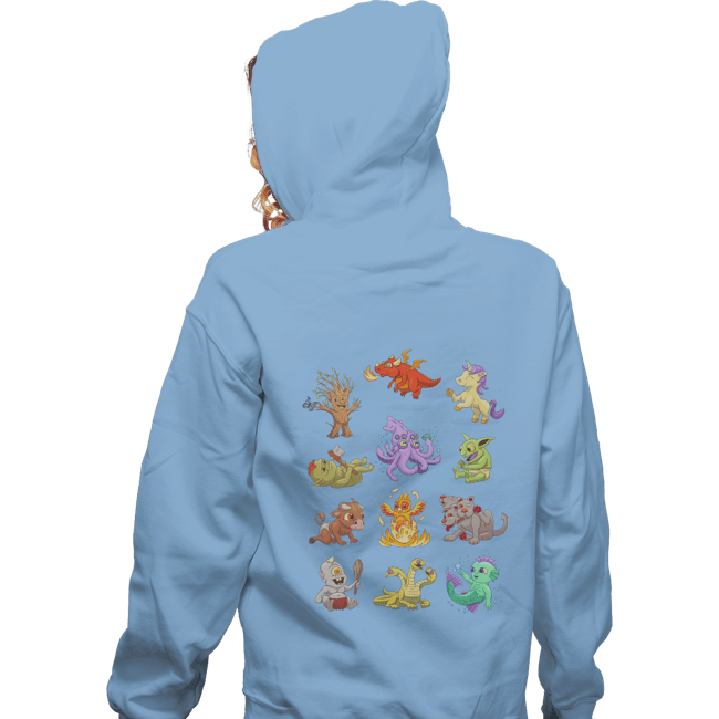 Shirts Zippered Hoodies, Unisex / Small / Royal Blue Diapers & Dragons