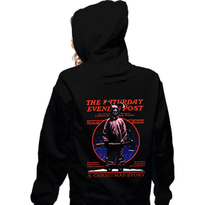 Daily_Deal_Shirts Zippered Hoodies, Unisex / Small / Black Christmas Story