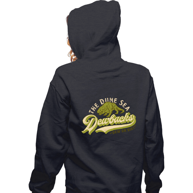Daily_Deal_Shirts Zippered Hoodies, Unisex / Small / Dark Heather Dune Sea Dewbacks
