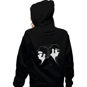 Shirts Pullover Hoodies, Unisex / Small / Black Blues Bros