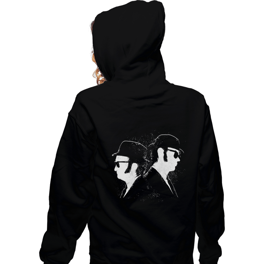 Shirts Pullover Hoodies, Unisex / Small / Black Blues Bros