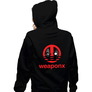 Daily_Deal_Shirts Zippered Hoodies, Unisex / Small / Black Weapon X Athletic