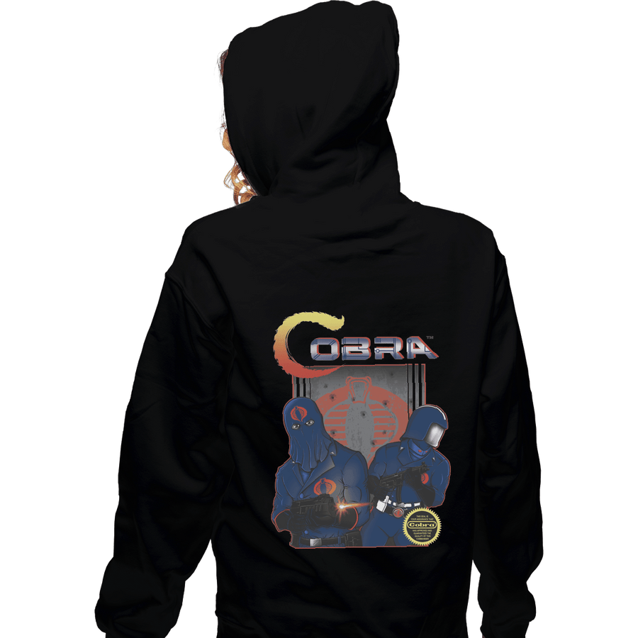 Shirts Zippered Hoodies, Unisex / Small / Black Cobra
