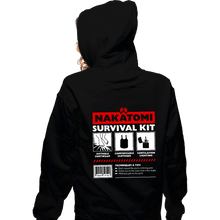 Load image into Gallery viewer, Daily_Deal_Shirts Zippered Hoodies, Unisex / Small / Black Nakatomi Survival Kit
