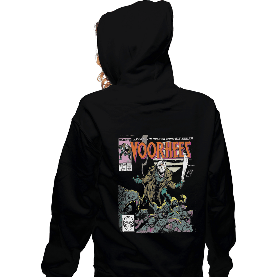 Shirts Pullover Hoodies, Unisex / Small / Black Voorhees Wolverine