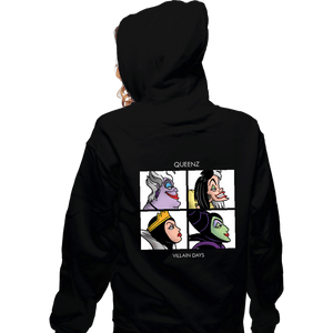 Daily_Deal_Shirts Zippered Hoodies, Unisex / Small / Black Queenz Villain Days