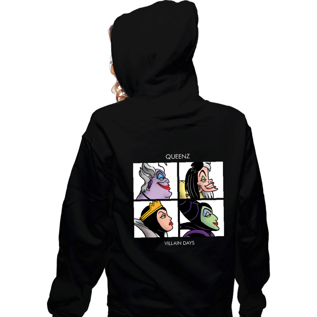 Daily_Deal_Shirts Zippered Hoodies, Unisex / Small / Black Queenz Villain Days
