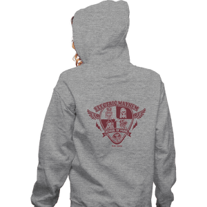 Shirts Zippered Hoodies, Unisex / Small / Sports Grey Electric Mayhem School Of Music