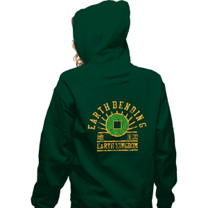 Shirts Zippered Hoodies, Unisex / Small / Irish Green Earth Bending