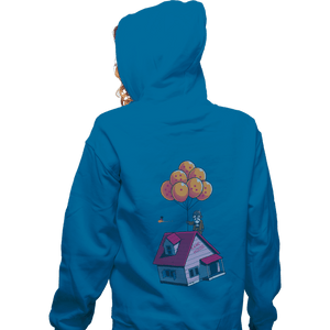 Shirts Zippered Hoodies, Unisex / Small / Royal Blue Adventure Is Up There