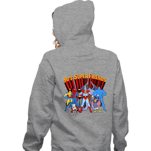 Secret_Shirts Zippered Hoodies, Unisex / Small / Sports Grey The 90s Superfriends