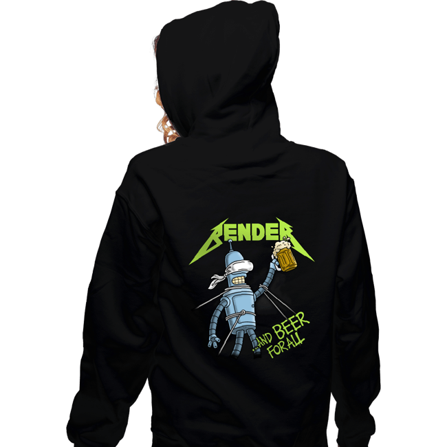 Daily_Deal_Shirts Zippered Hoodies, Unisex / Small / Black And Beer for All