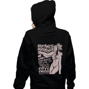 Shirts Zippered Hoodies, Unisex / Small / Black Santanico Pandemonium
