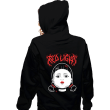 Load image into Gallery viewer, Shirts Zippered Hoodies, Unisex / Small / Black Red Light
