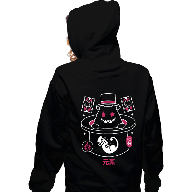 Secret_Shirts Zippered Hoodies, Unisex / Small / Black Magician Hat Monster