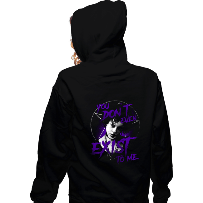 Daily_Deal_Shirts Zippered Hoodies, Unisex / Small / Black You Don't Even Exist To Me