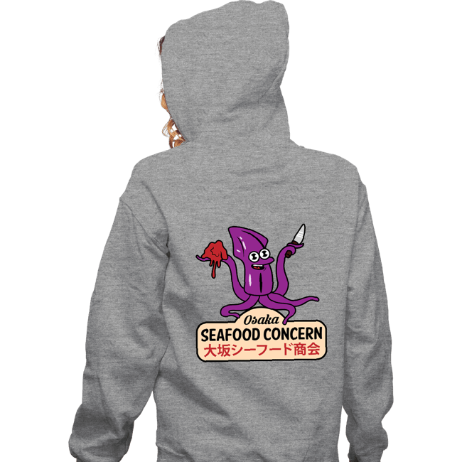 Secret_Shirts Zippered Hoodies, Unisex / Small / Sports Grey Osaka Seafood