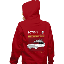 Load image into Gallery viewer, Secret_Shirts Zippered Hoodies, Unisex / Small / Red Ecto 1 Repair Manual
