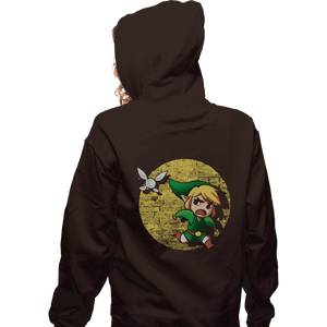 Shirts Zippered Hoodies, Unisex / Small / Dark Chocolate The Adventures Of Link