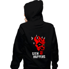 Load image into Gallery viewer, Secret_Shirts Zippered Hoodies, Unisex / Small / Black Sith Happens
