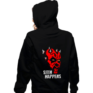 Secret_Shirts Zippered Hoodies, Unisex / Small / Black Sith Happens