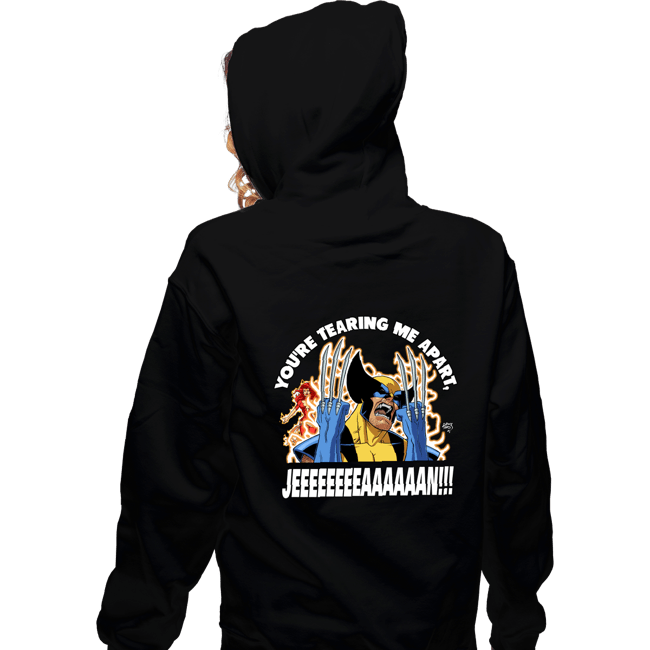 Daily_Deal_Shirts Zippered Hoodies, Unisex / Small / Black You're Tearing Me Apart, Jean!!!