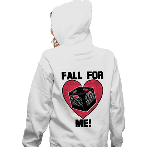 Daily_Deal_Shirts Zippered Hoodies, Unisex / Small / White Fall For Me