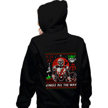 Load image into Gallery viewer, Secret_Shirts Zippered Hoodies, Unisex / Small / Black Jingle All The Way
