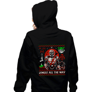 Secret_Shirts Zippered Hoodies, Unisex / Small / Black Jingle All The Way